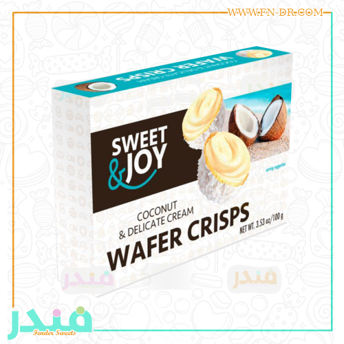 سويت اند جوي رقائق الويفر بالكريمة ورقائق جوز الهن...