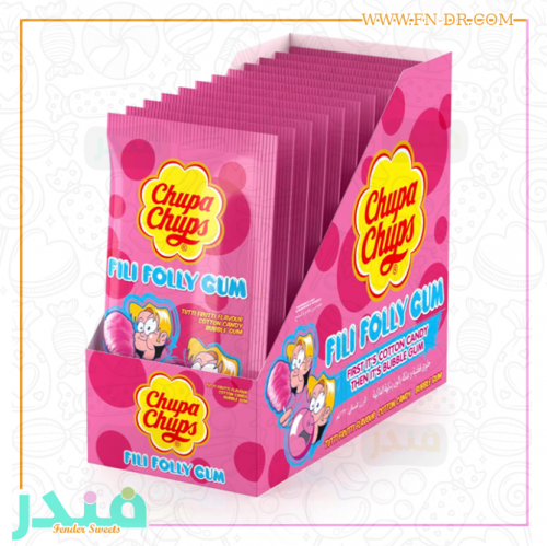 تشوبا تشوبس حلوى قطنية فيلي فولي بنكهة توتي فروتي