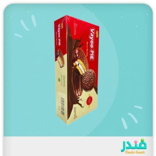 فطيرة طرية بحشوة المارشميلو ومغطاة بالشوكلاته