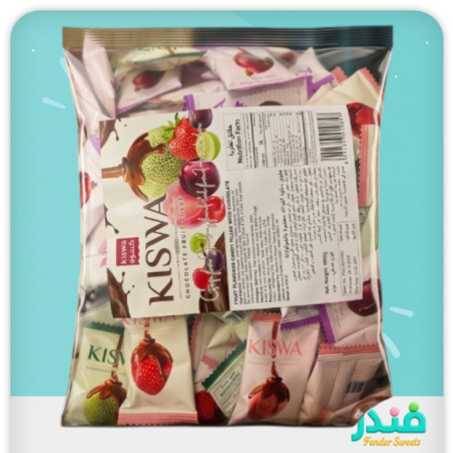 حلوى بنكهة الفواكه محشوة بالشوكولاتة