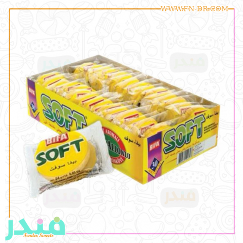 بيفا سويفت بسكويت المارشميلو مغطى بنكهة الموز