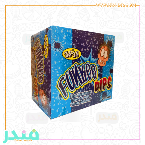 حلاوة فنكي ديبس مسحوق مع حلوى صلبة بنكهة التوت الا...