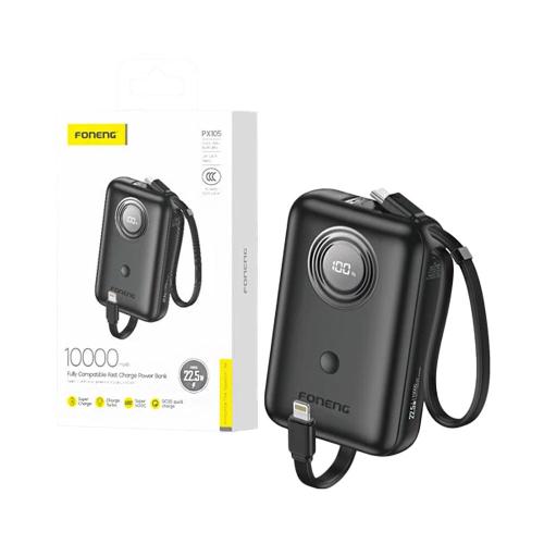 شاحن متنقل فونينق px105اسود قوة 10 الاف