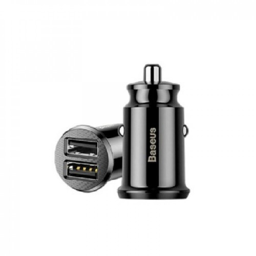 فيش سيارة بيسوس يو اس بي منفذين 4.8A - اسود