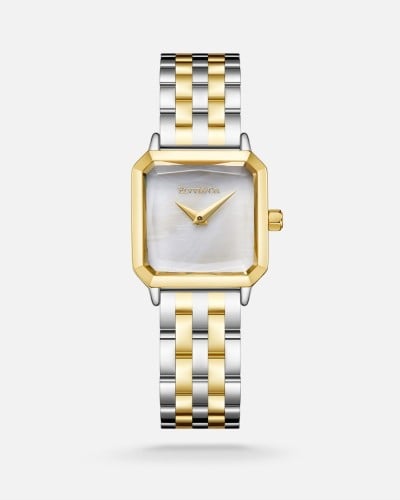 ساعة نسائية من الفي باللون الفضي و الذهبي