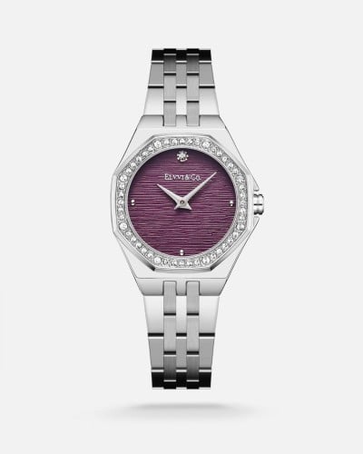 ساعة نسائية من الفي بالون الفضي