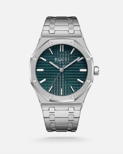 ساعة رجالية من الفي باللون الفضي