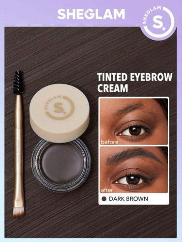 جل حواجب بني غامق