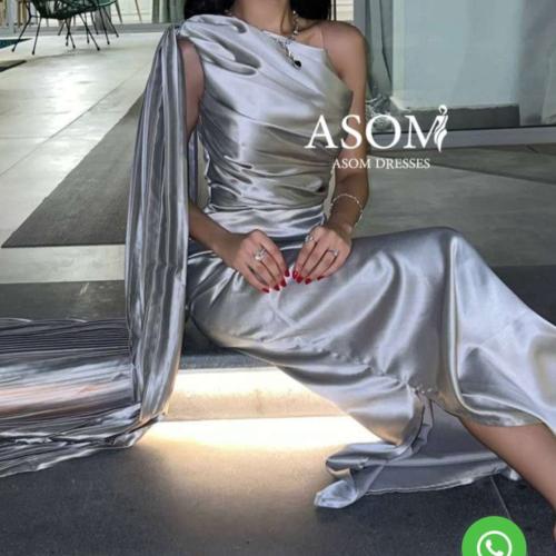 فستان حرير m-L