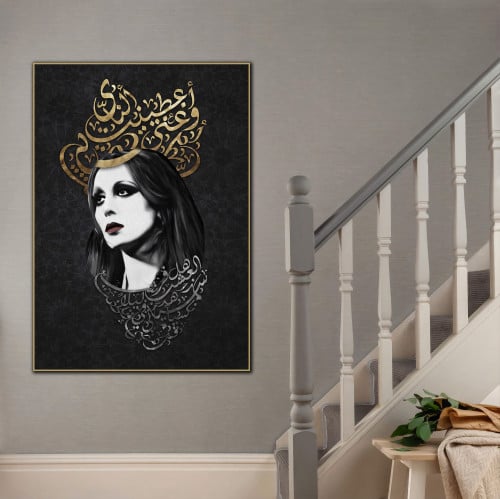 Wall canvas painting - artistic characters