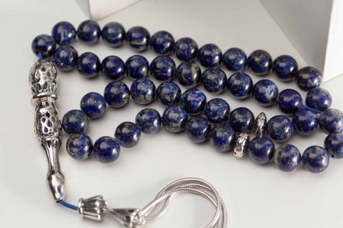 سبحه فضه حجر اللابيس الطبيعي