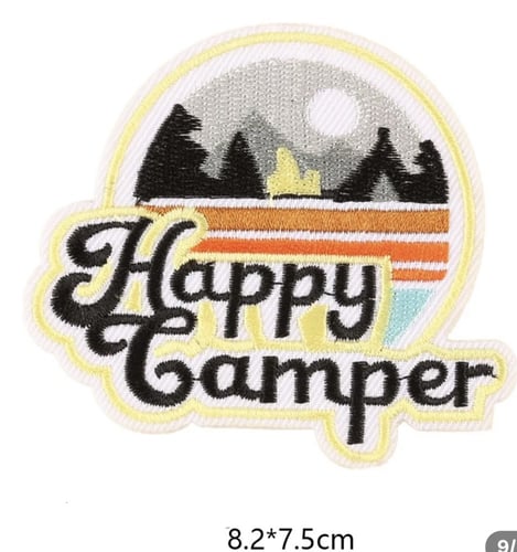 ملصق ملابس happy camper