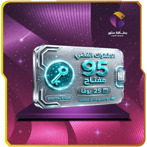اشتراك بطاقة ستيشن فضي 95 مفتاح