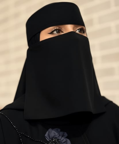 نقاب مطاط مائل اسود