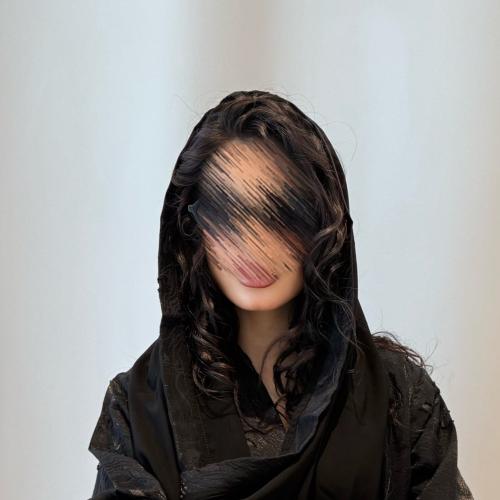 طرحة اندونيسي مع شريط جاكار اسود