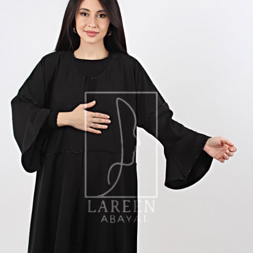 عباية يوكرنيا اطراف كريستال مع الطرحه #1004