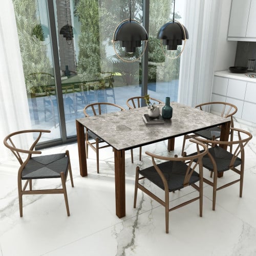 طاولة طعام (H2-75M) نوع السطح Iseo