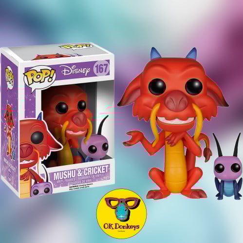 Mulan - Mushu and Cricket Pop! Vinyl Figure