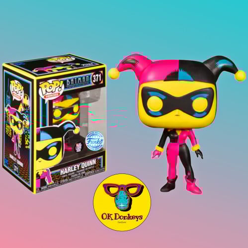 -Funko Pop! DC Comics: Harley Quinn (Black Light G...