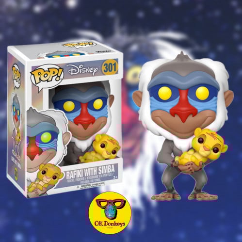 The Lion King - Rafiki holding Baby Simba Pop! Vin...