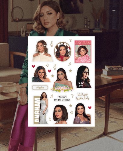 Angham Stickers (pack 2 ) ستيكرات أنغام المجموعة (...