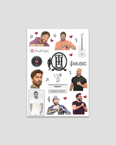 Tamer Hosny Stickers (pack 1 ) ستيكرات تامر حسني ا...