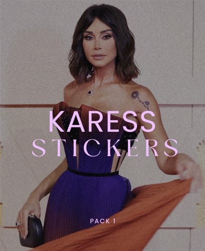Karess Bashar Stickers (pack 1 ) ستيكرات كاريس بشا...
