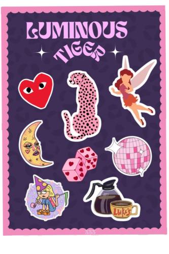 Luminous Tiger sticker