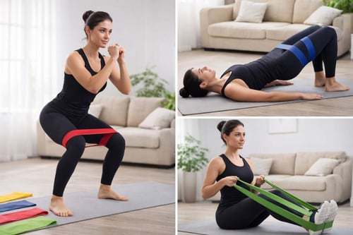 حبال المقاومة مطاطي متعدد الالوان | EXA-082