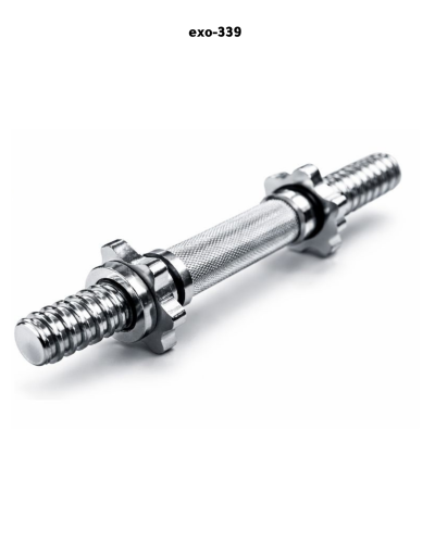 بار اوزان نيكل مستقيم، فضي - 35 سم -EXO-339