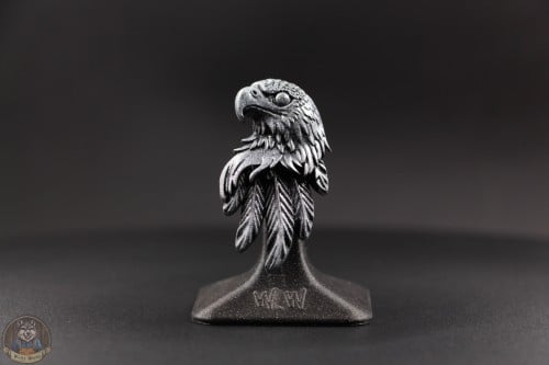 Feathered eagle broche