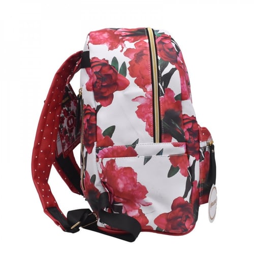 شنطة ظهر 16 انش جلد أحمر بوز