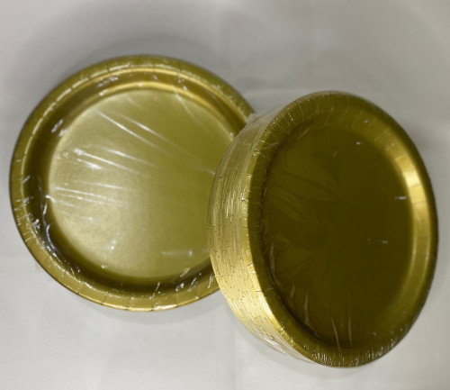 طبق حفلات ذهبي عدد 50 طبق