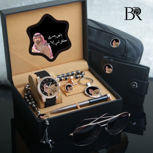 اطقم ساعات رجالية راقية تصميم بالاسم موديل BLK-240