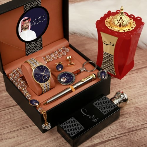 أطقم رجالية راقية ساعة مع اكسسوارات تصميم حسب الطل...
