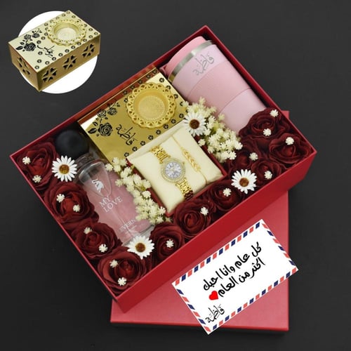 طقم ساعة نسائي مع مق واكسسوارات مديل FT-1245