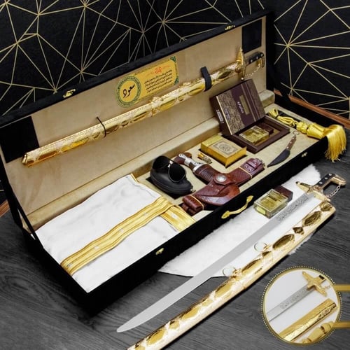 بوكسات رجالية سيف ومشلح ملكي زواج وترقية تصميم حسب...