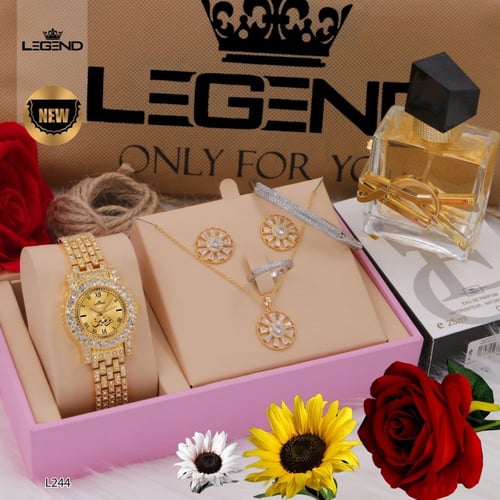 أطقم ساعات نسائية راقية مرصعة بفصوص سوارفيسكي مميز...