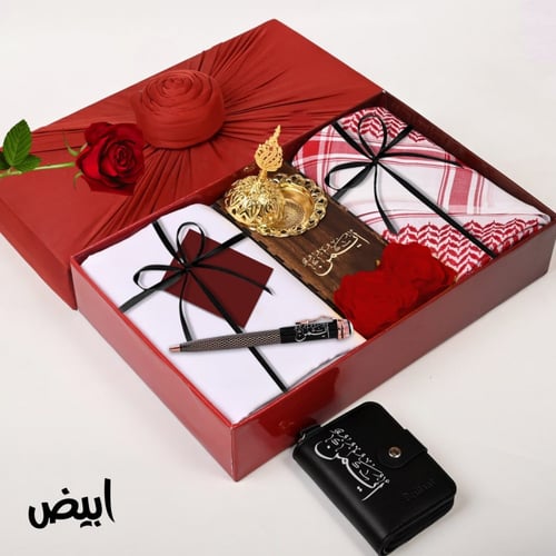 هدايا رجالي شتوي فخمة مع شماغ و قماش موديل HM-8882