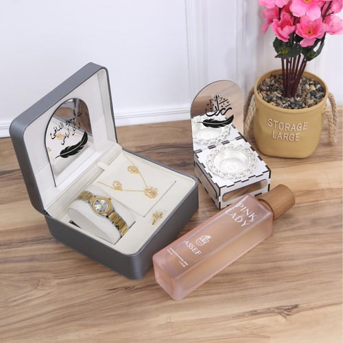 طقم ساعة نسائية مع مبخرة واكسوارات مديل MF-145