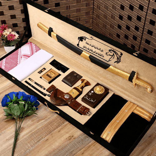 بوكسات رجالية سيف ومشلح ملكي زواج وترقية تصميم حسب...