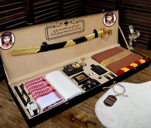 بوكسات رجالي ملكي زواج وتخرج سيف ومشلح تصميم حسب ا...