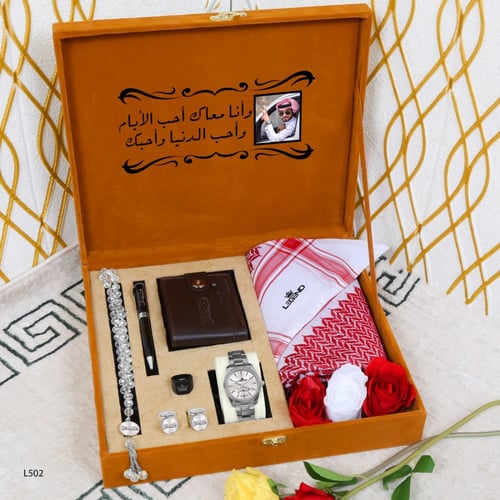 بوكسات هدايا رجالية فاخرة شماغ تصميم حسب الطلب مدي...