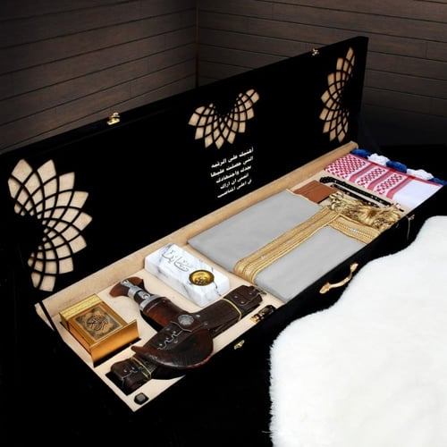 بوكسات هدايا تذكارية رجالية فخمة بمشلح راقي مع شما...