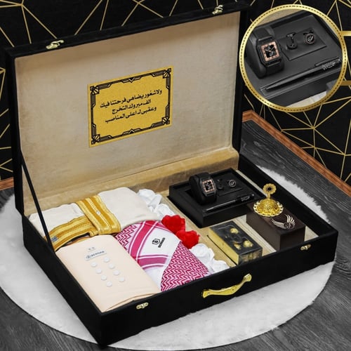 بوكس هدايا رجالية فخمة بشكل مميز وانيق تصميم حسب ا...