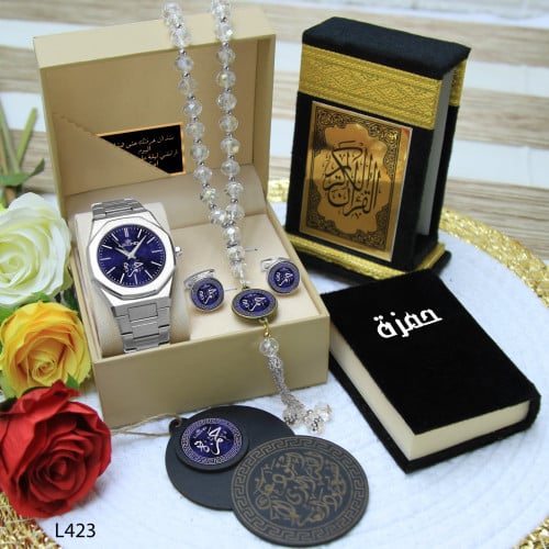 طقم ساعة رجالي تصميم الاسم حسب الطلب الموديل HM-09...