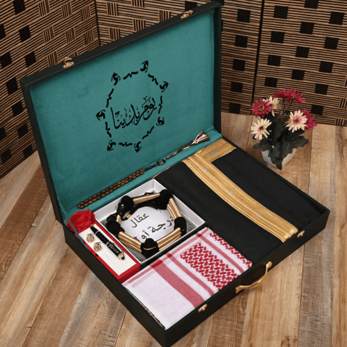 بوكس رجالي شتوي فخمة مع شماغ موديل HM-7986