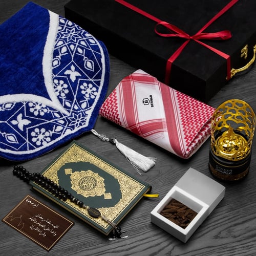 هدايا رمضانية شماغ و مصحف مع سبحة وسجاد و مبخرة ال...