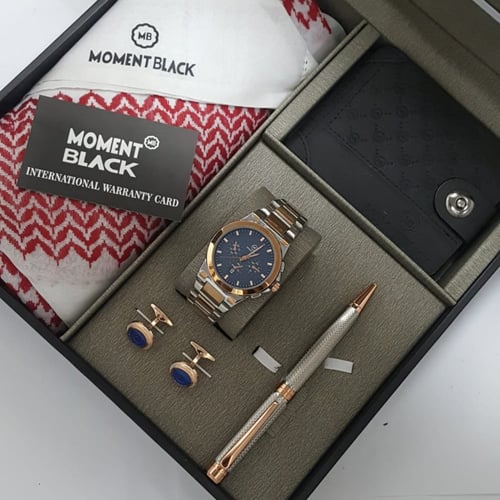 اطقم هدايا رجالية للعيد شماغ واكسسوارت موديل BLK-2...