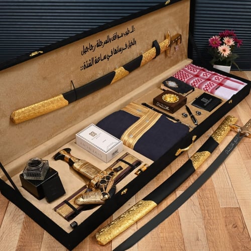 بوكسات هدايا رجالية زواج وتقاعد وترقية سيف وخنجر و...